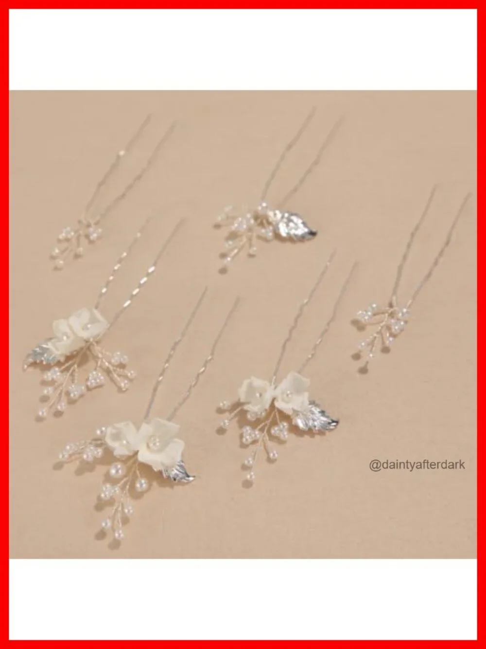 Handmade Pearl Bridal Hair Pins Wedding Hair Accessories for Women